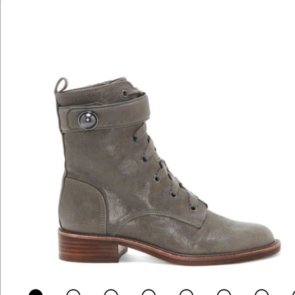 Vince Camuto gray leather boots